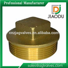 1/2'' or 3/4'' or 1'' forged npt threaded brass flanged plug for pipes